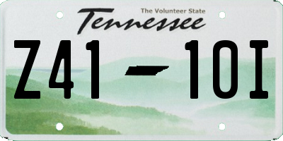 TN license plate Z4110I