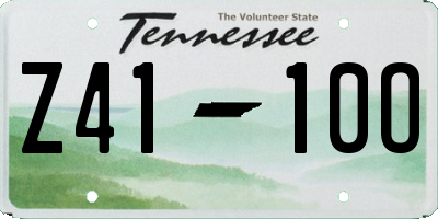 TN license plate Z4110O