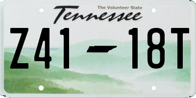 TN license plate Z4118T