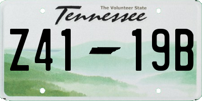 TN license plate Z4119B