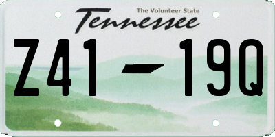 TN license plate Z4119Q