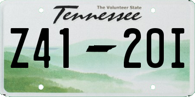 TN license plate Z4120I