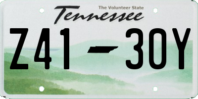 TN license plate Z4130Y