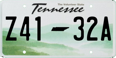 TN license plate Z4132A