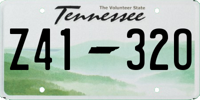 TN license plate Z4132O