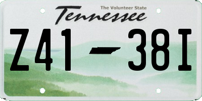 TN license plate Z4138I