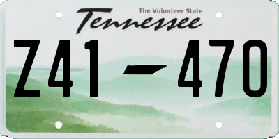 TN license plate Z4147O