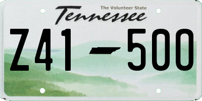 TN license plate Z4150O