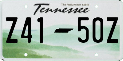 TN license plate Z4150Z