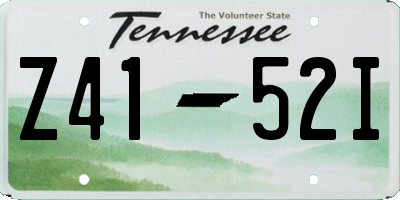 TN license plate Z4152I