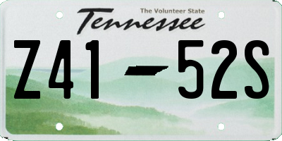 TN license plate Z4152S