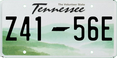 TN license plate Z4156E