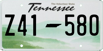 TN license plate Z4158O