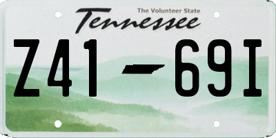 TN license plate Z4169I