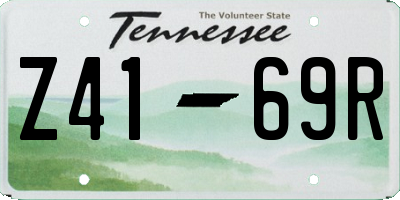 TN license plate Z4169R