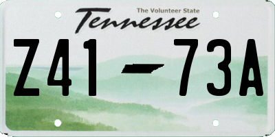 TN license plate Z4173A