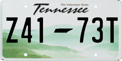 TN license plate Z4173T