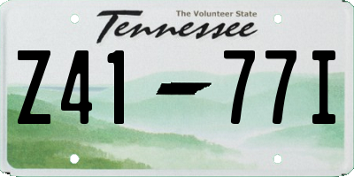 TN license plate Z4177I