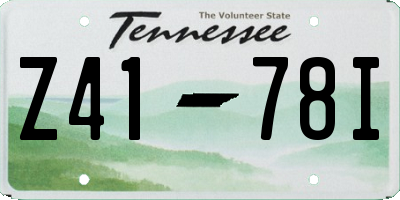 TN license plate Z4178I