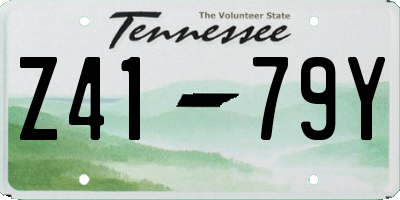 TN license plate Z4179Y