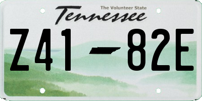 TN license plate Z4182E
