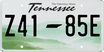 TN license plate Z4185E
