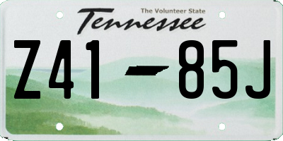 TN license plate Z4185J