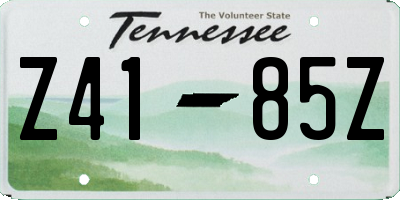 TN license plate Z4185Z