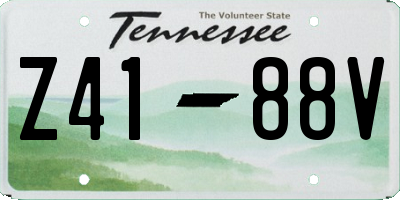 TN license plate Z4188V