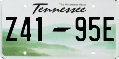 TN license plate Z4195E