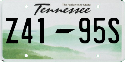 TN license plate Z4195S