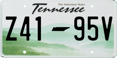 TN license plate Z4195V