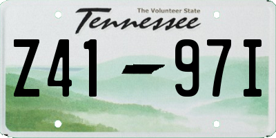 TN license plate Z4197I