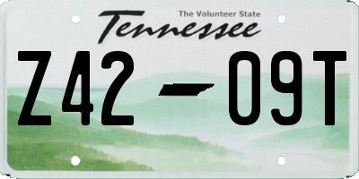 TN license plate Z4209T