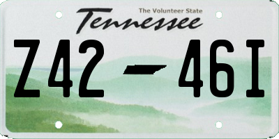 TN license plate Z4246I