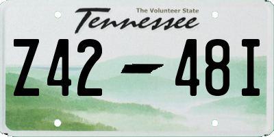 TN license plate Z4248I