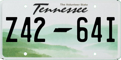 TN license plate Z4264I