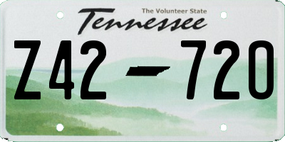 TN license plate Z4272O