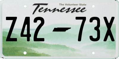 TN license plate Z4273X