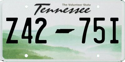 TN license plate Z4275I