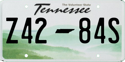 TN license plate Z4284S
