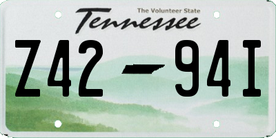 TN license plate Z4294I