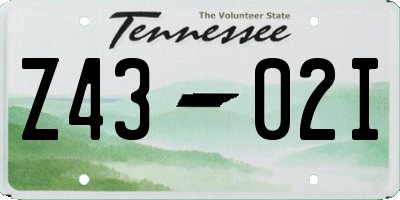 TN license plate Z4302I