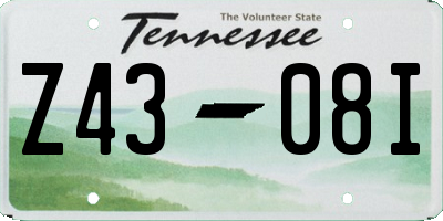 TN license plate Z4308I