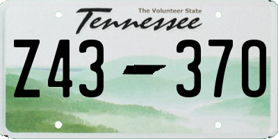 TN license plate Z4337O