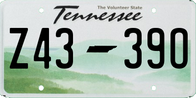 TN license plate Z4339O