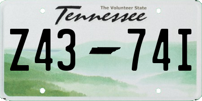 TN license plate Z4374I