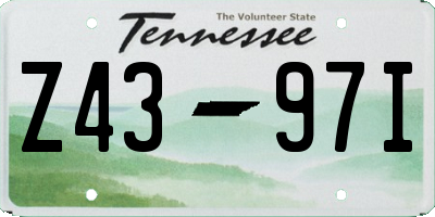 TN license plate Z4397I