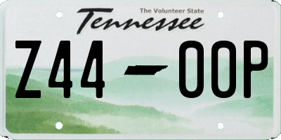 TN license plate Z4400P