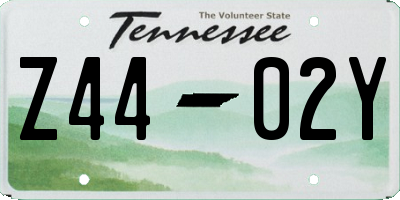 TN license plate Z4402Y